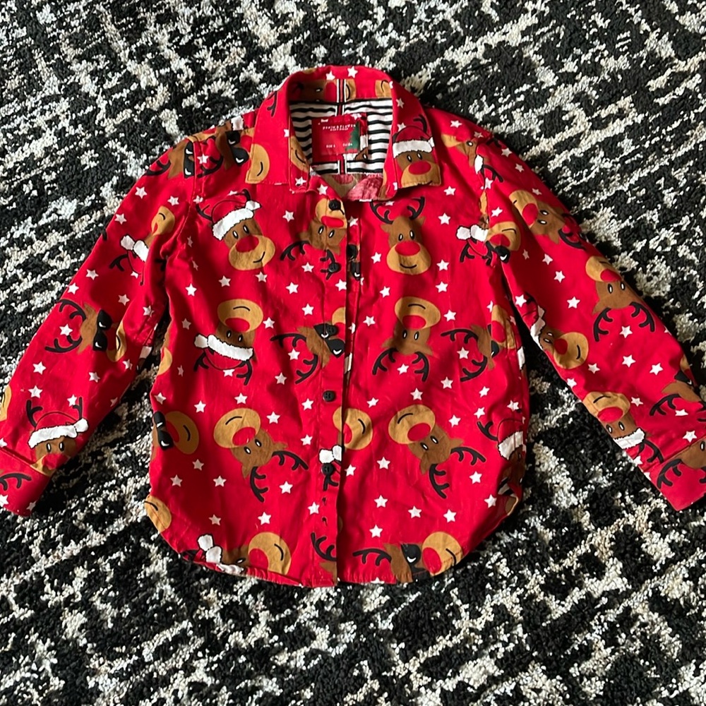 Denim & Flower Boys Button Down Shirt. Size 4❤️ EUC